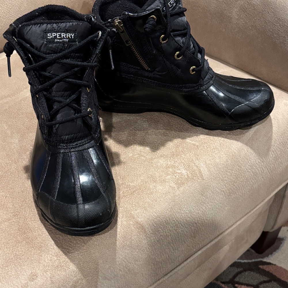 Sperry Women's Black Waterproof Boots